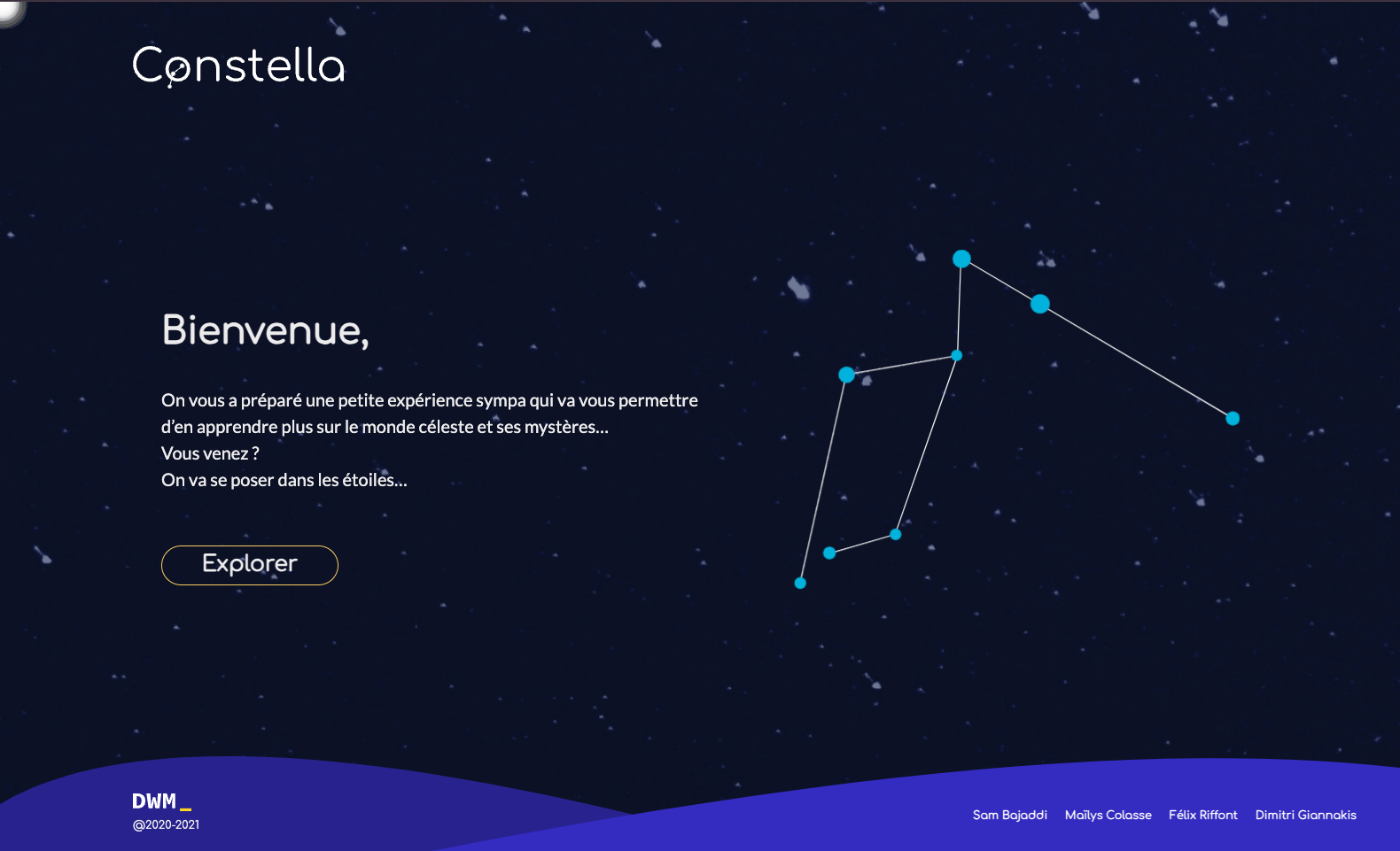 Image d'un projet pour dataplay Constella