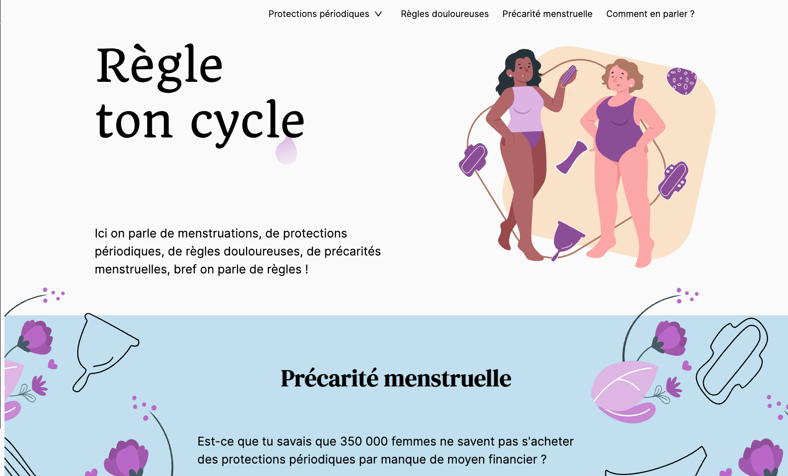 Image de mon projet de TFE Règle ton cycle
