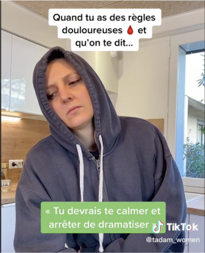 capture d'écran du compte tik tok Tadam_women